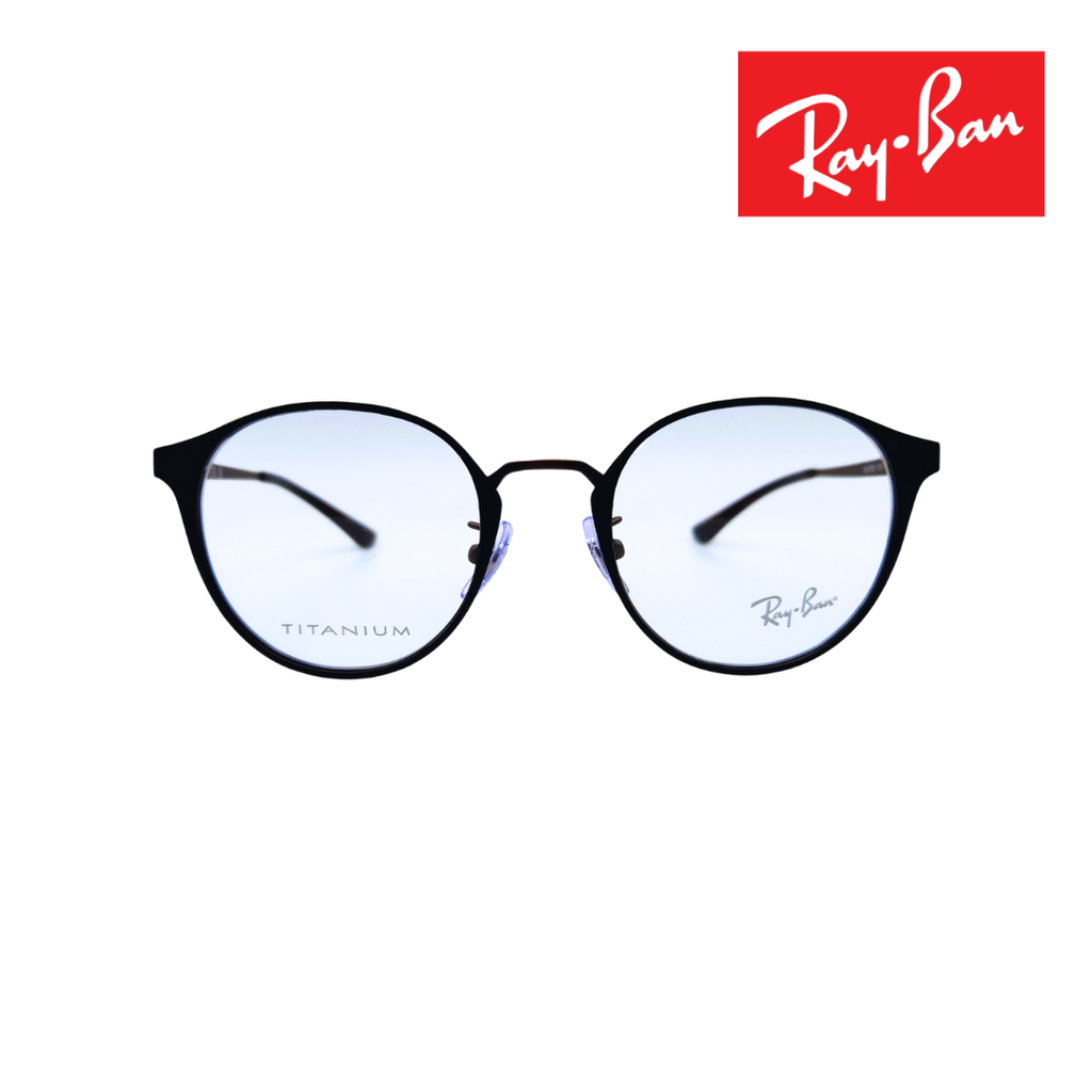 Ray-Ban Optics RB8770D Titanium Matte Black Unisex Eyeglass Front View