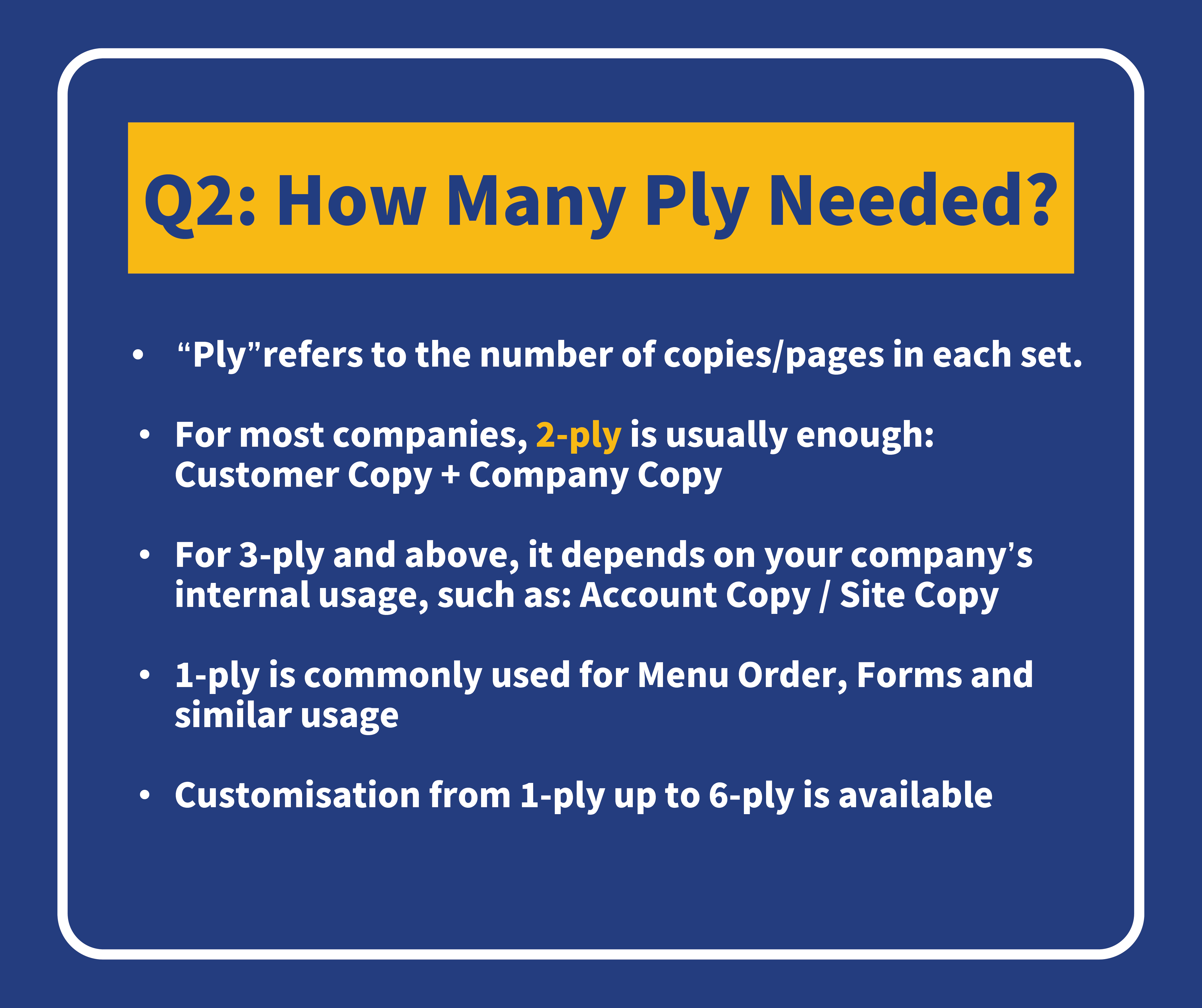 Bill book ply explanation 1 ply 2 ply 3 ply NCR printing