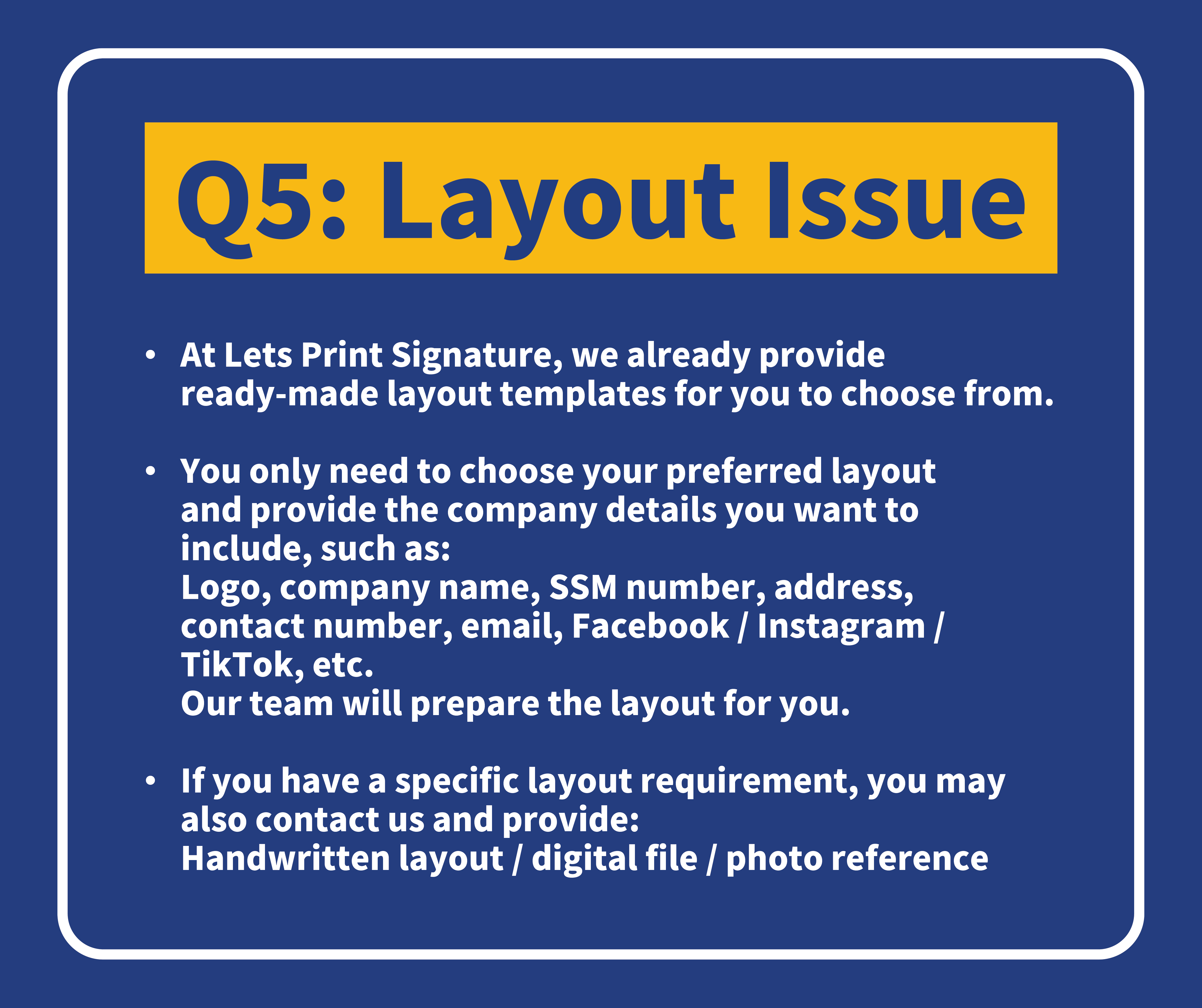 Bill Custom bill book layout and company information printing guide