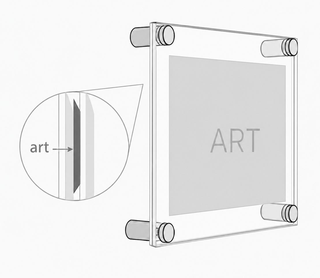 Acrylic Signage Frame with Poster