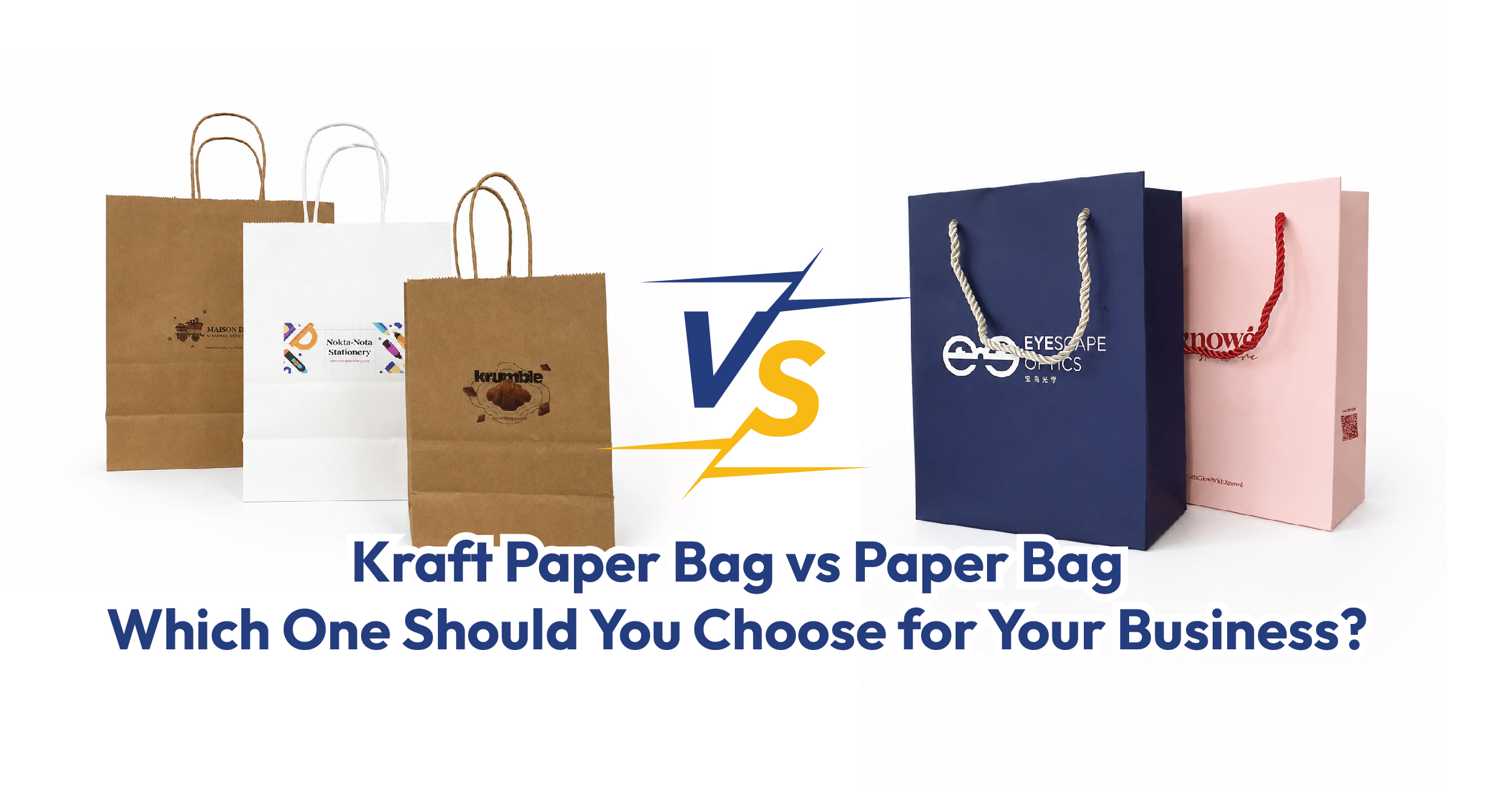Paper Bag vs Kraft Paper Bag: Which One Should You Choose for Your Business?