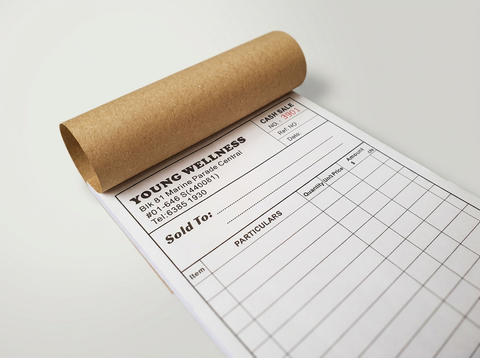 3ply NCR bill book printing sample in Malaysia