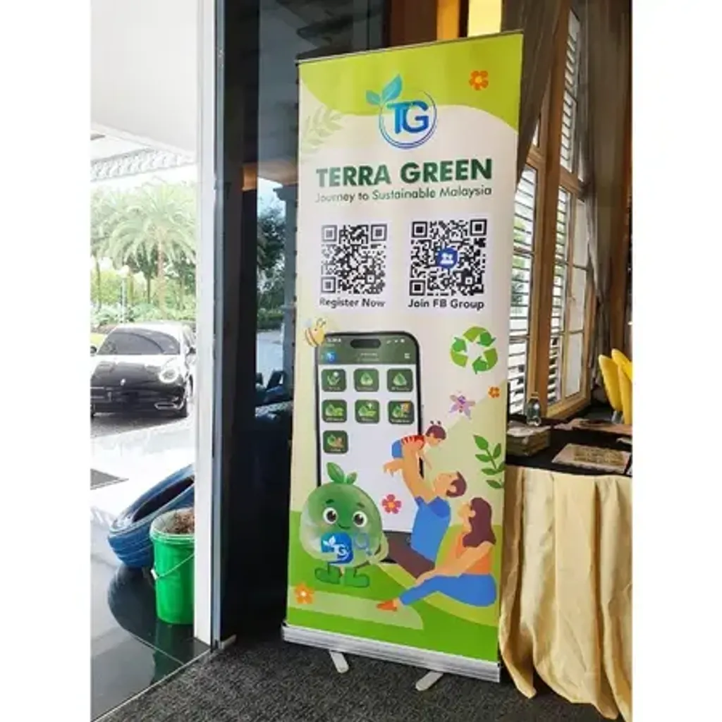 custom roll up bunting display sample in Malaysia