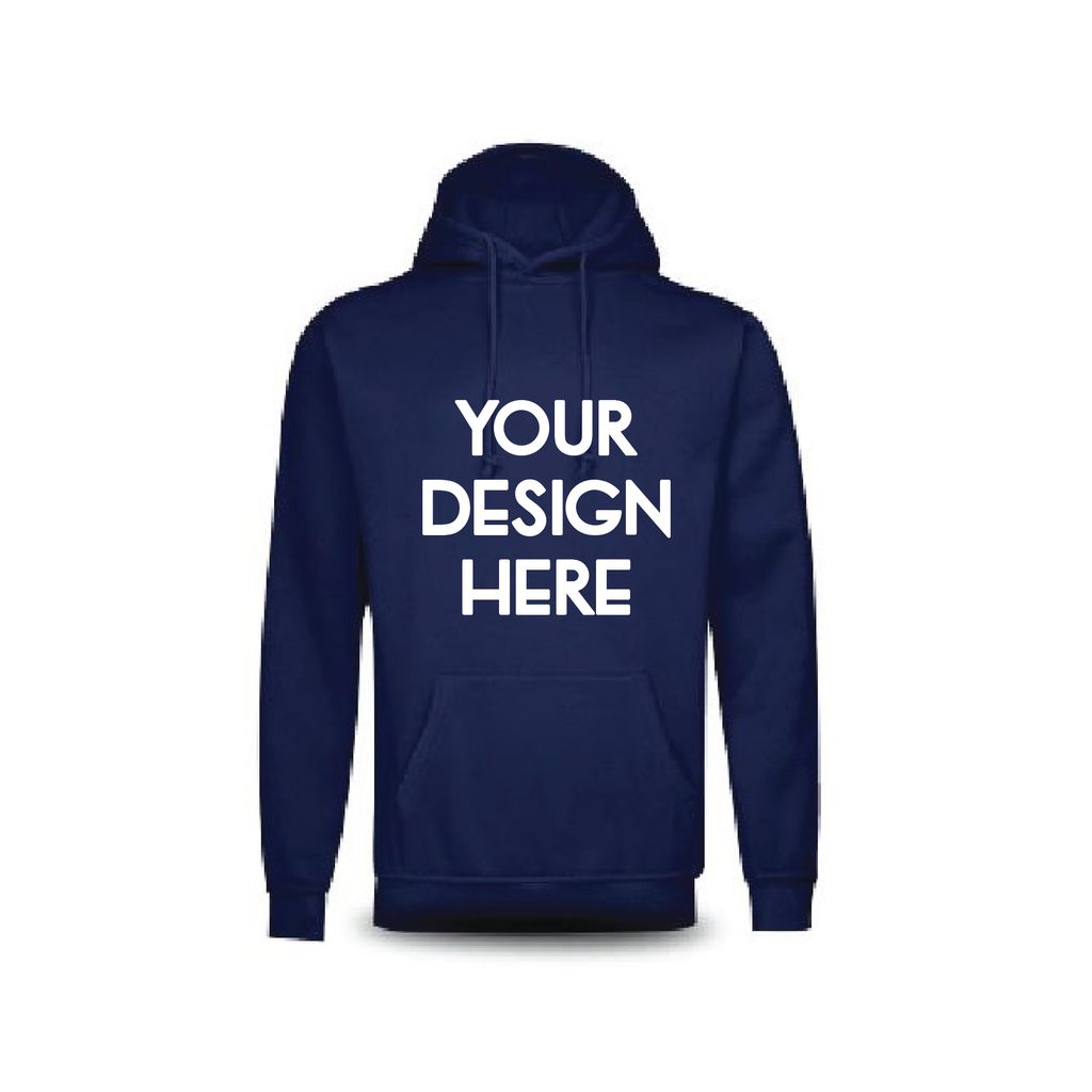 Navy Blue Hoodie Printing