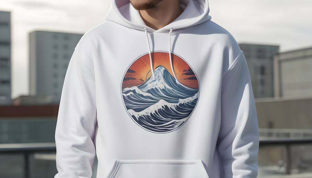 Hoodie White Printing