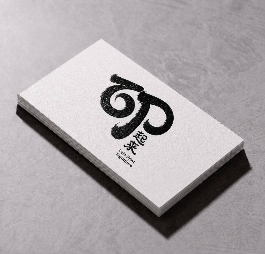 Hot Stamping Business Card Black Foil