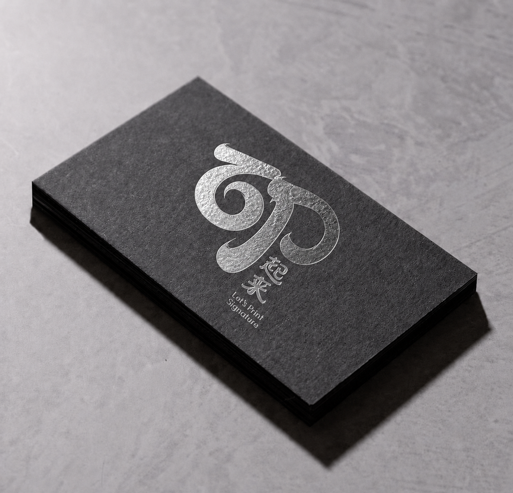 Hot Stamping Business Card Silver Foil