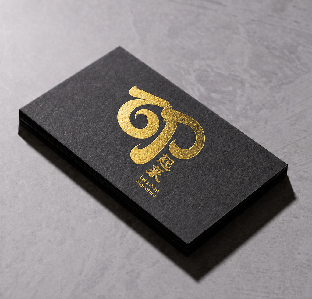 Hot Stamping Business Card Gold Foil