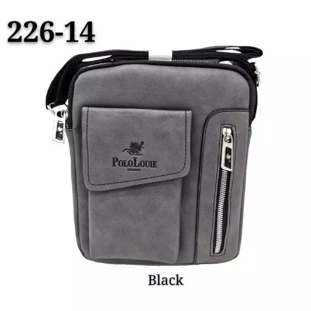 Original Polo Louie Men's Top Luxury Messenger Bag Shoulder Sling Bag Beg  Silang Polo Louie XH1101-1 (Dark Brown)