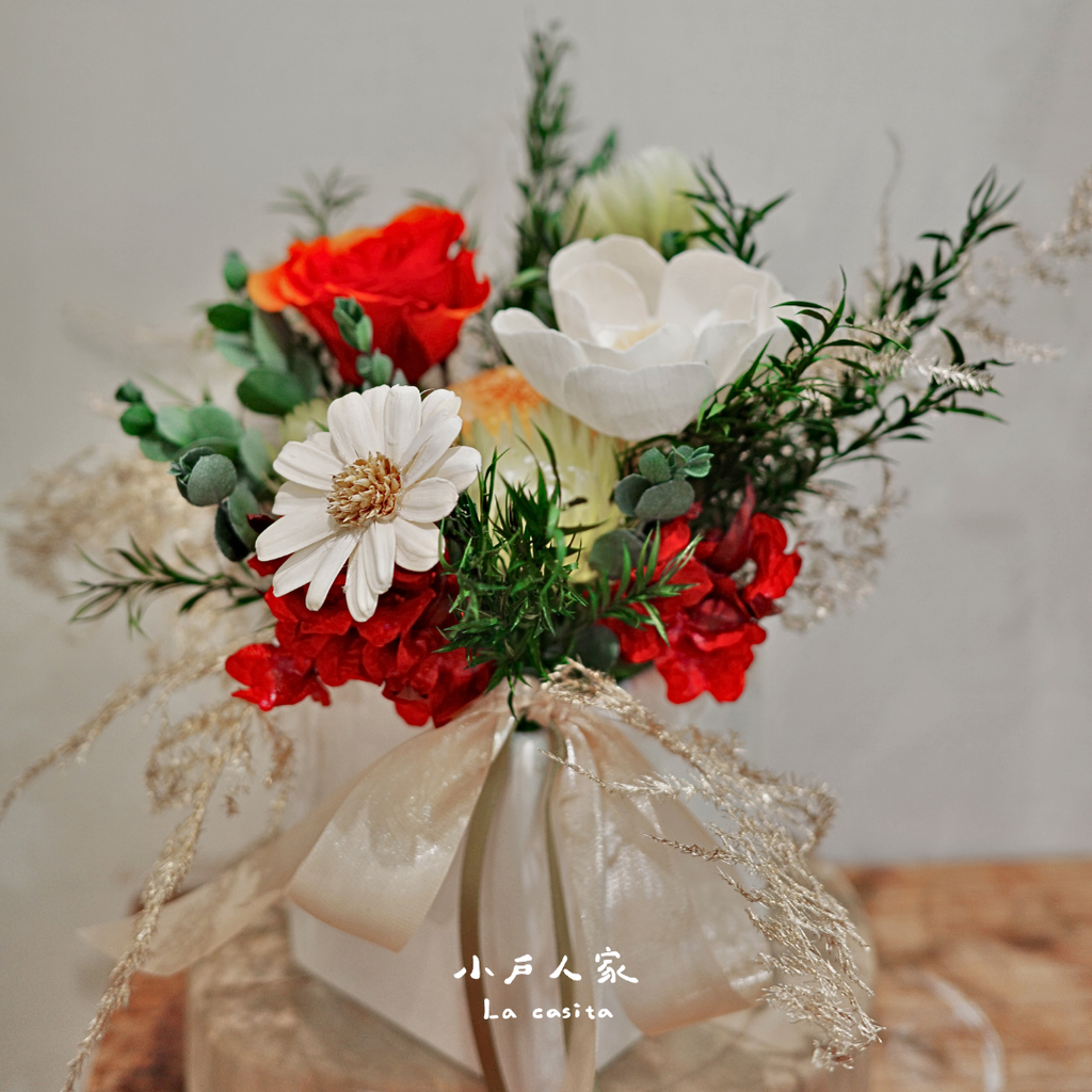 迎春乾燥永生盆花A