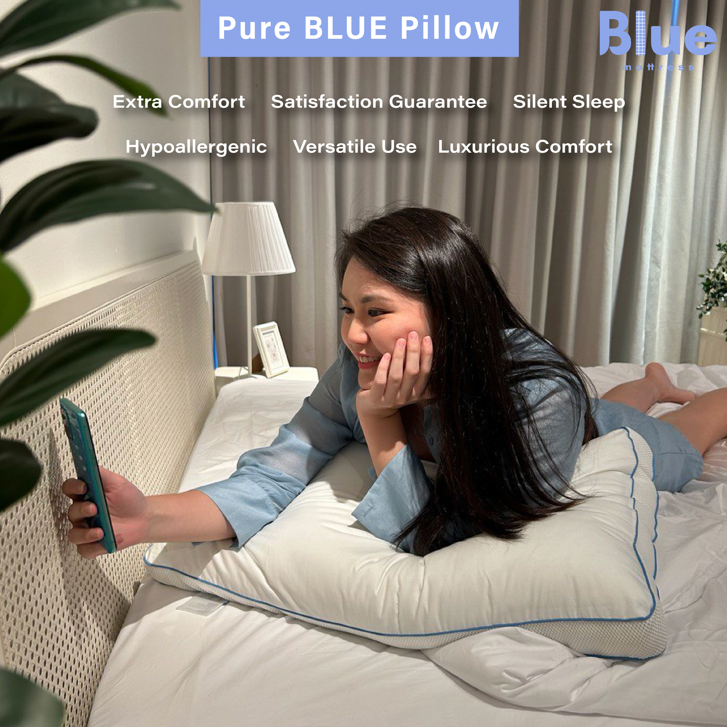 Pure Blue Pillow-12