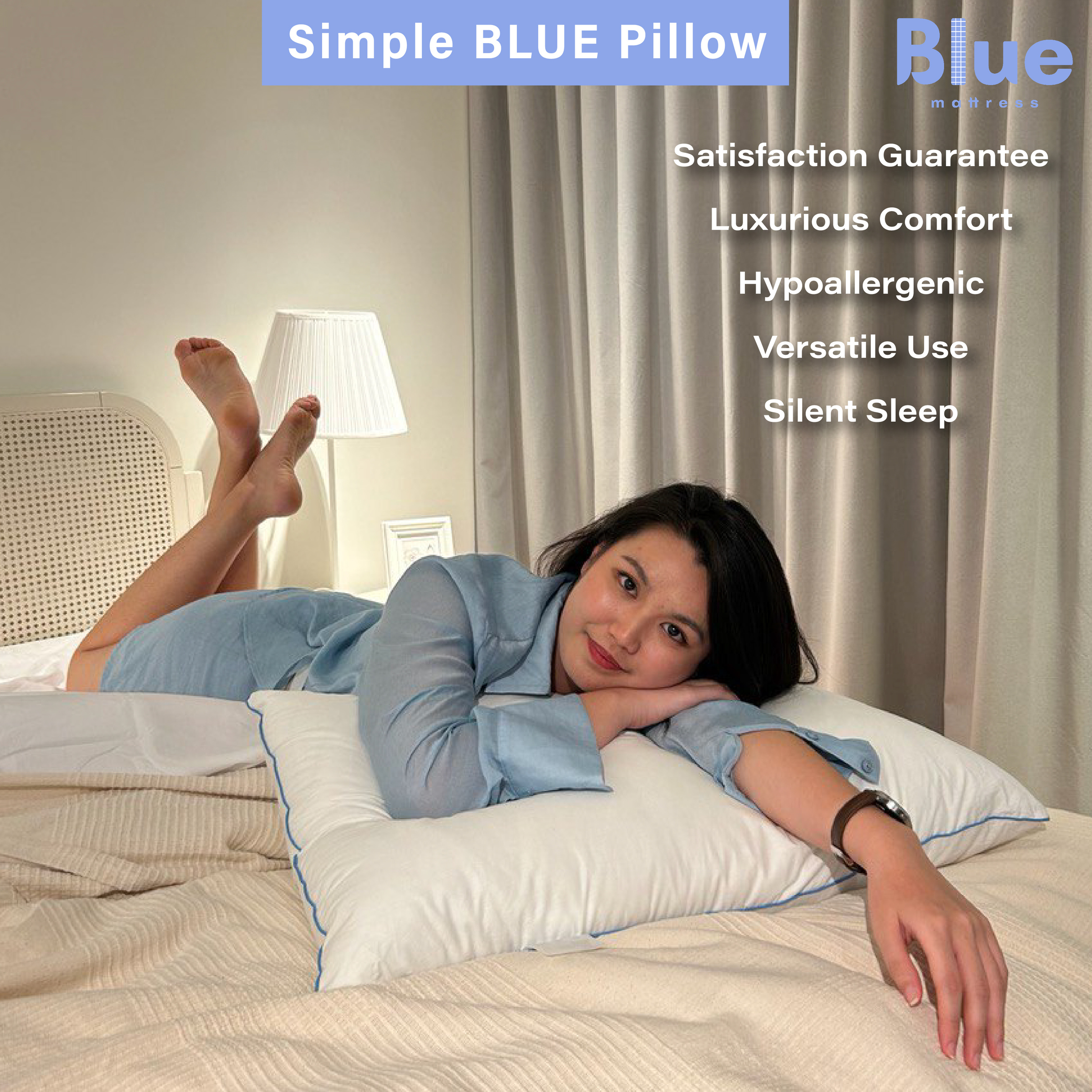 Simple Blue Pillow-17
