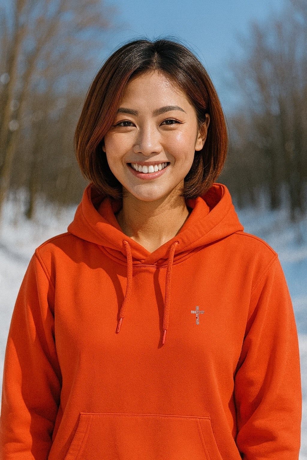 耶穌的肋旁小帽Ｔ珊瑚紅