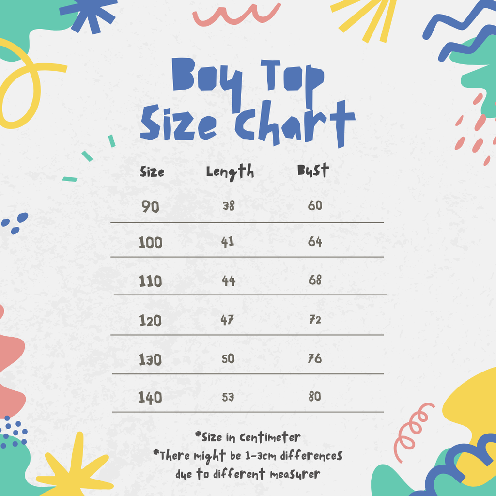 Size Boy Top