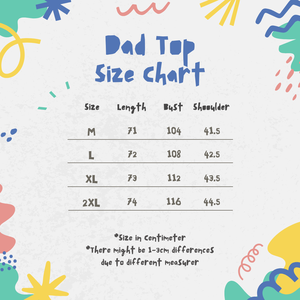 Playful Modern Lines Size Chart Instagram Post