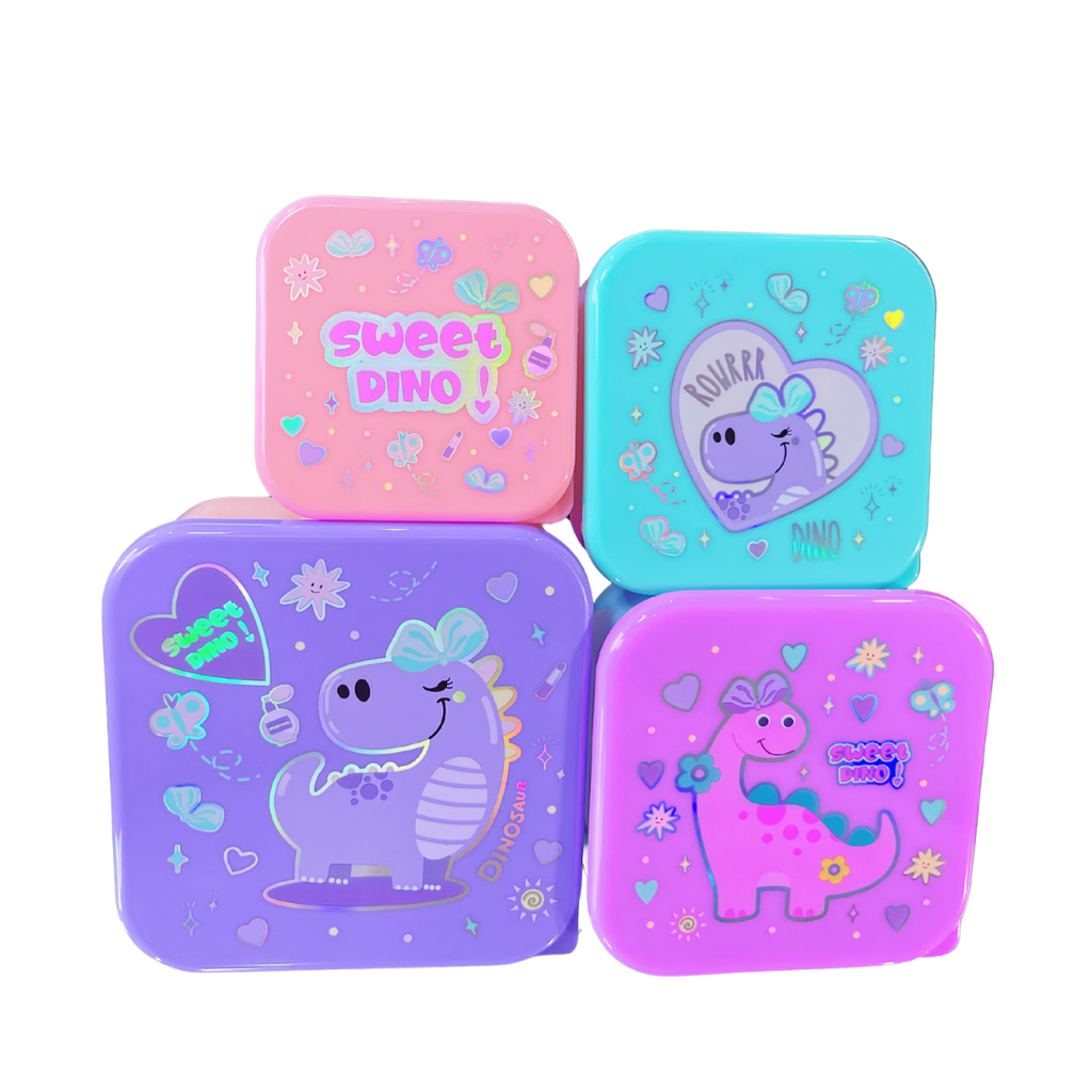 Bento Box Set - Purple Dino 2