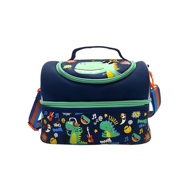 04 - lunch bag - dino - front
