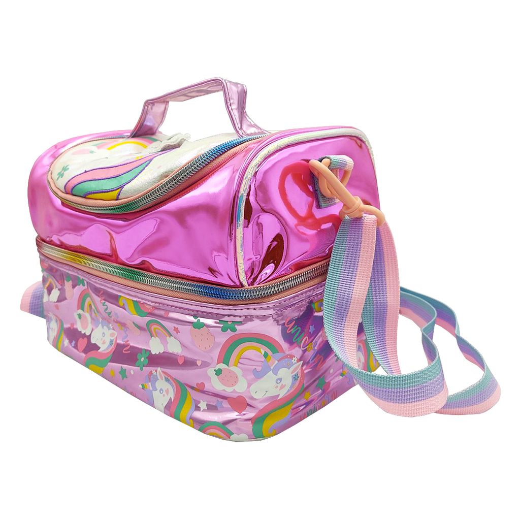 01 - lunch bag - unicorn - side view