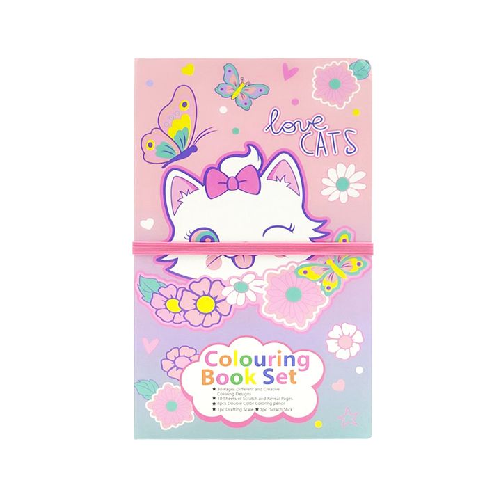 20 - kitty - coloring book - front
