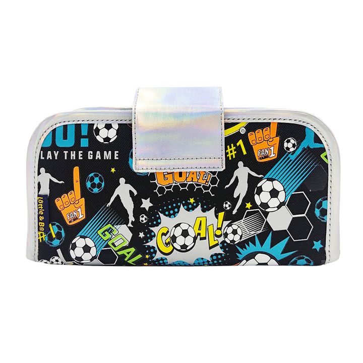 28 - football - pencil case -  back