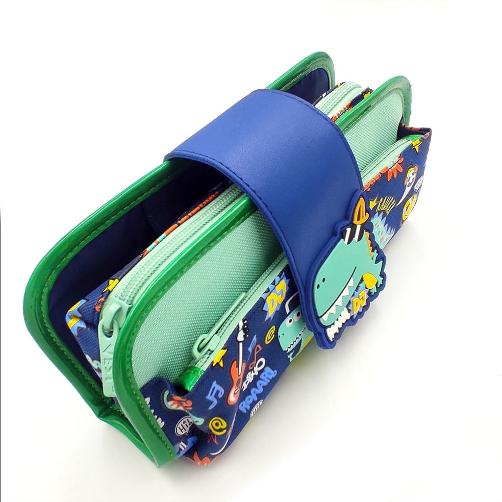 08 - dino - pencil case - top view