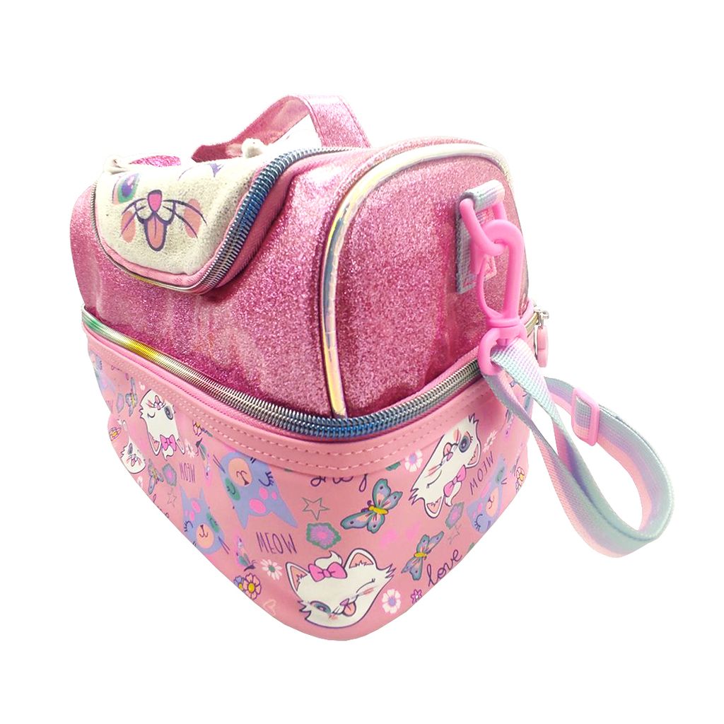 02 - lunch bag - cat - side view