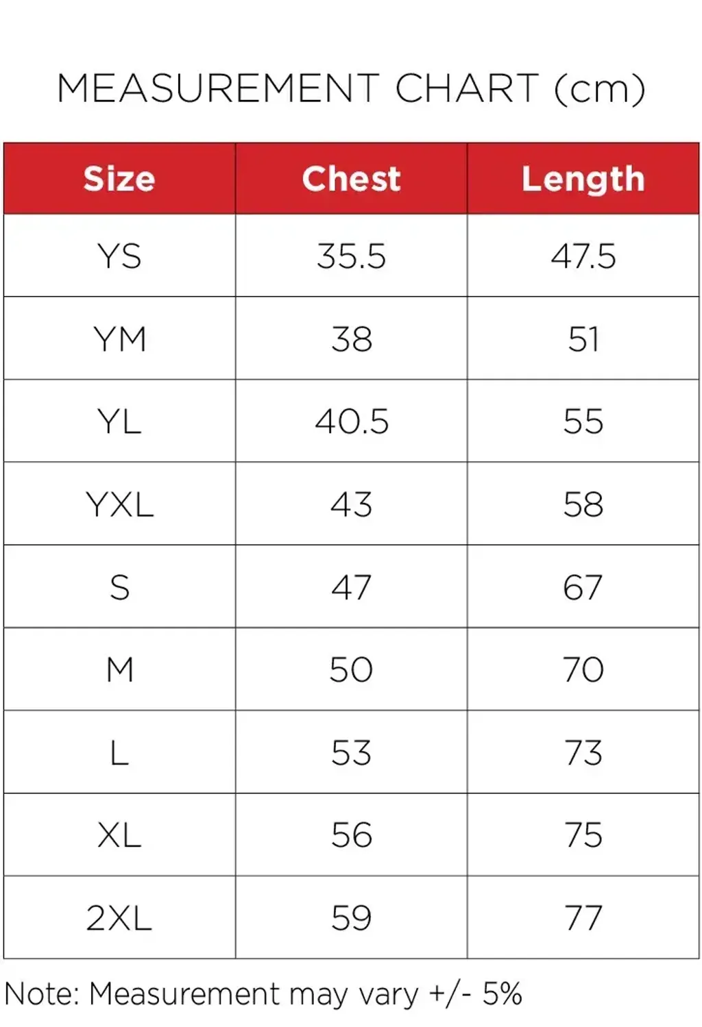 HUFFY_Tee_Measurement Charts4