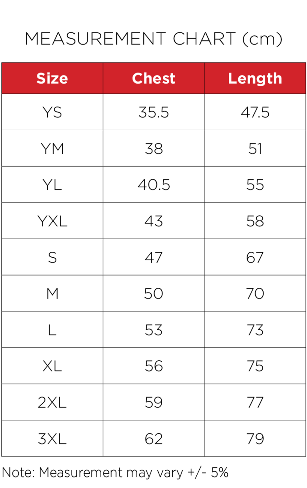 HUFFY_Tee_Measurement Charts5