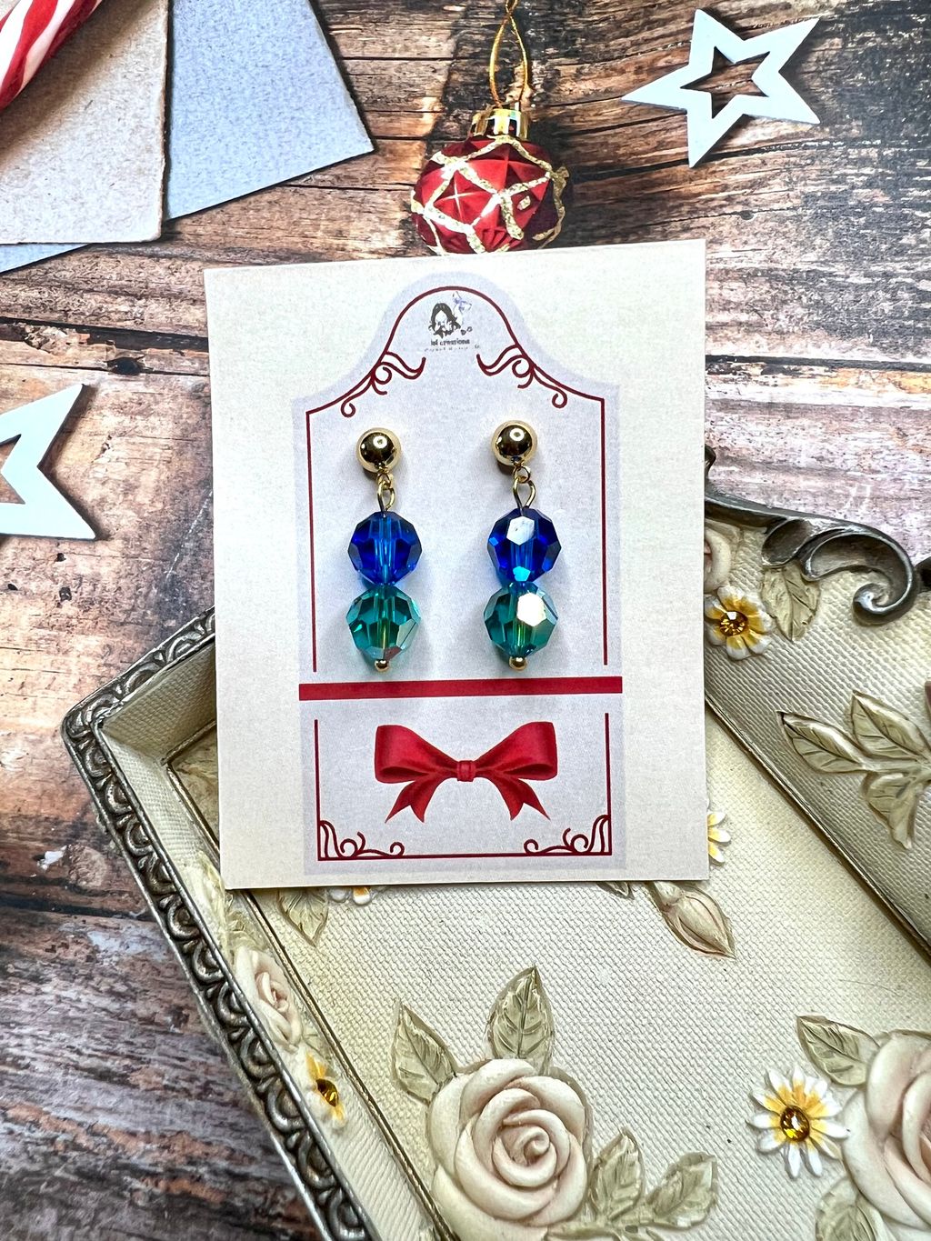 Glitter Wonders Earring - Blue