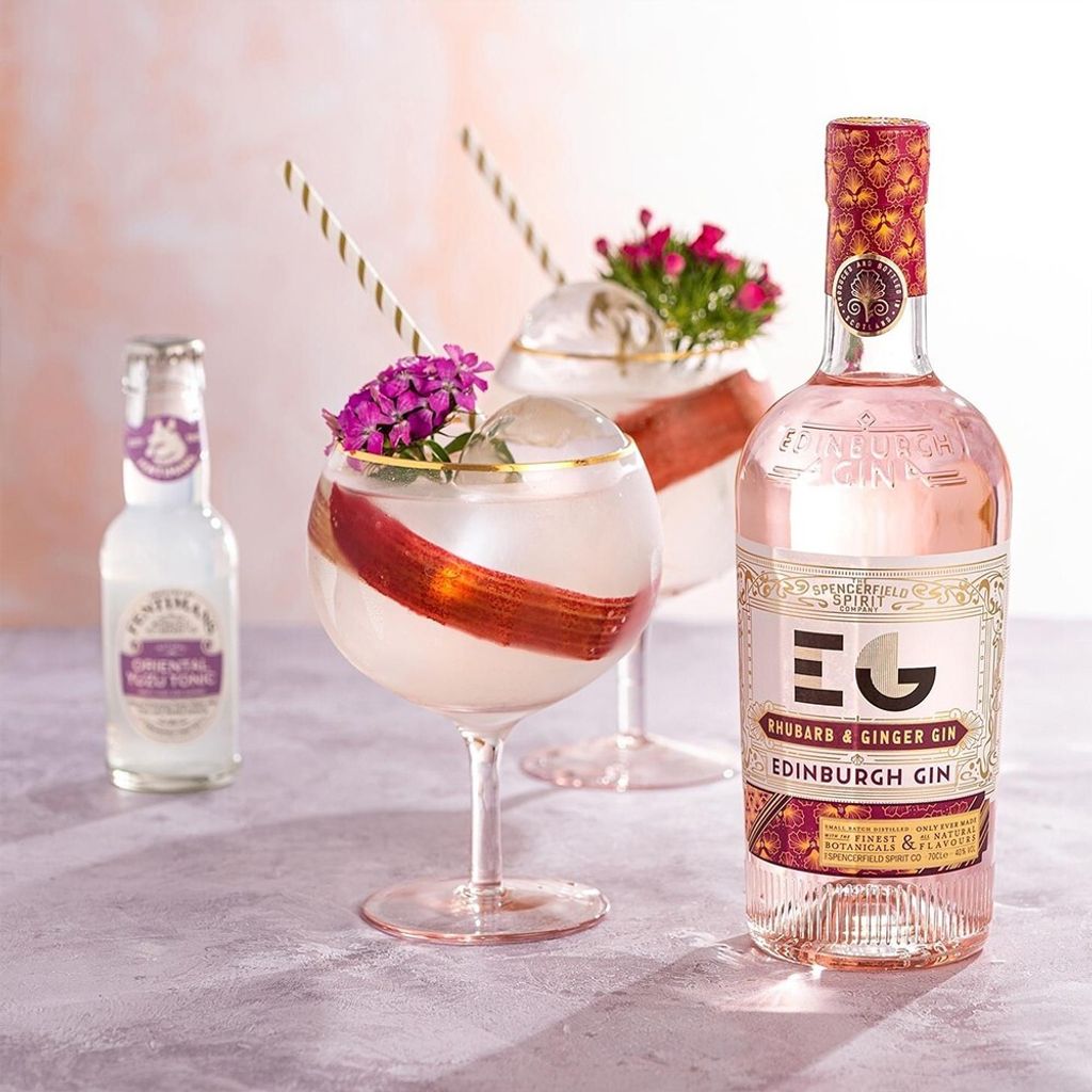 Rhubarb & Ginger (Full Strength) Edinburgh Gin 700ml