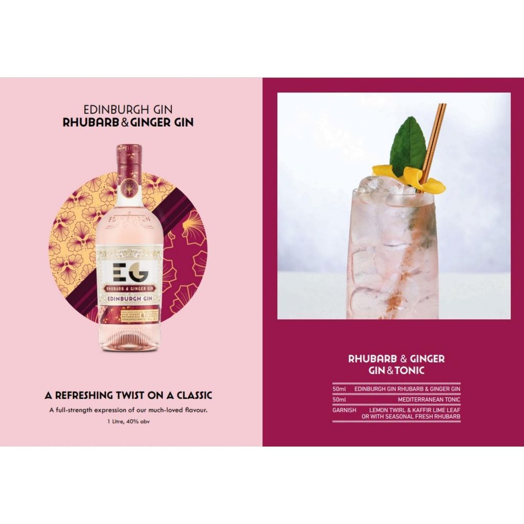 Rhubarb & Ginger (Full Strength) Edinburgh Gin 700ml 3