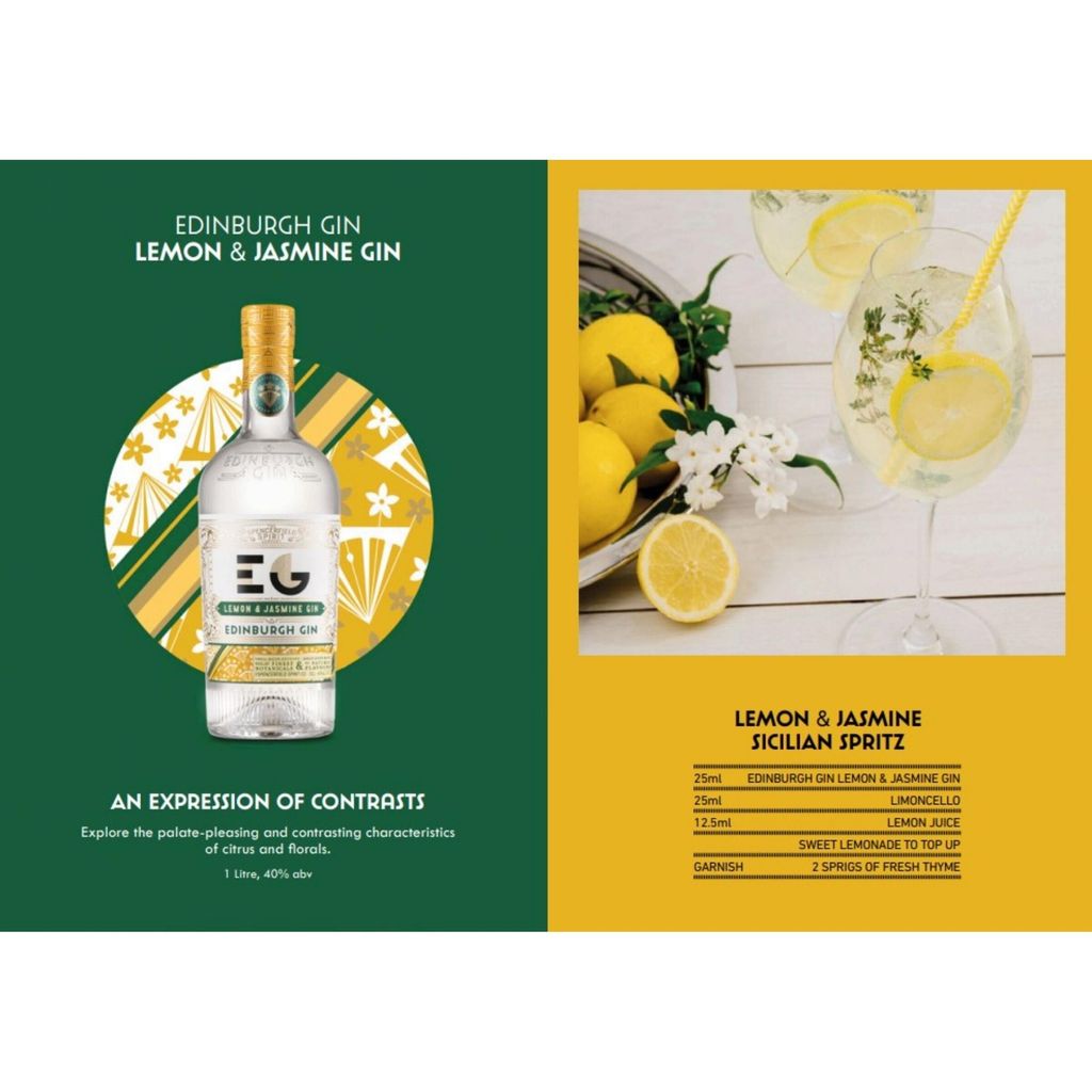 Lemon & Jasmine Edinburgh Gin 700ml 3