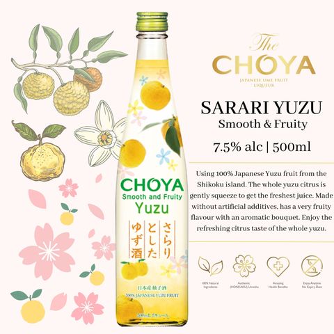 Choya Sarari Yuzu (Smooth & Fruity)