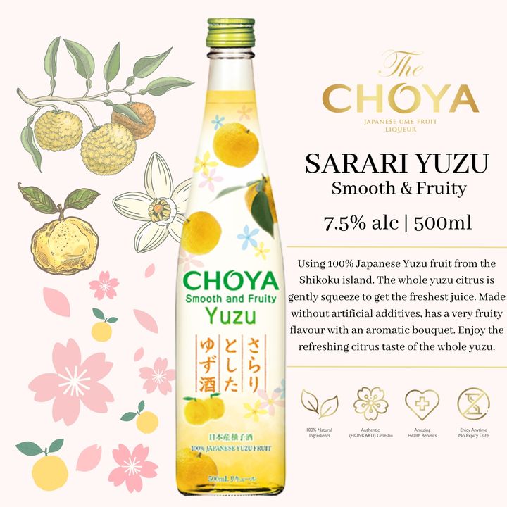 Choya Sarari Yuzu (Smooth & Fruity)