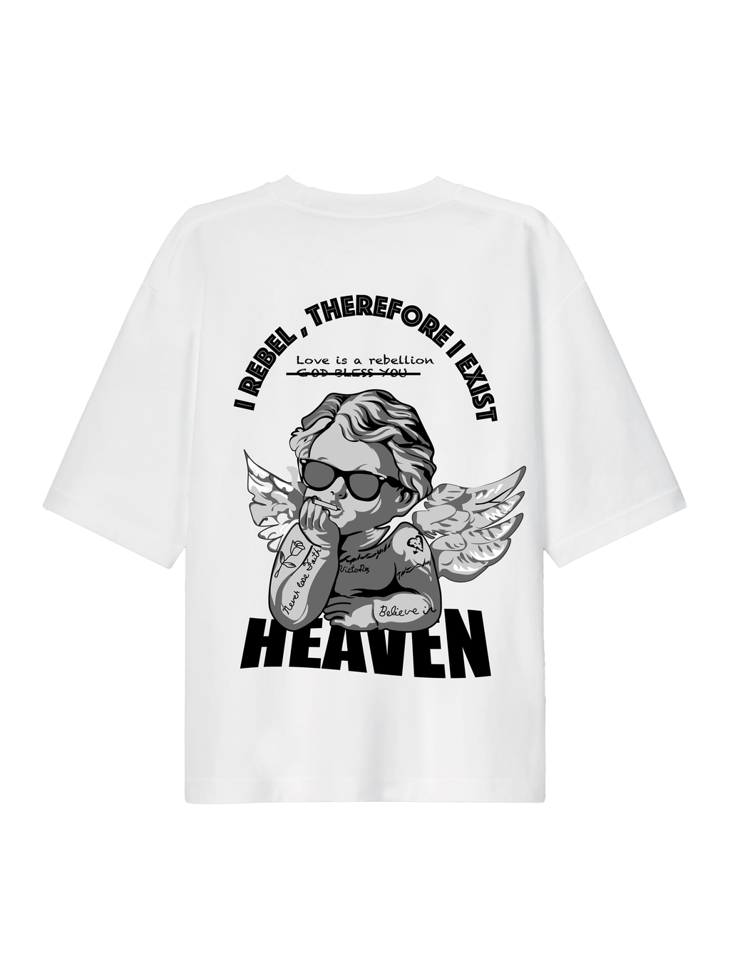 SMOKE ANGEL WHITE BACK