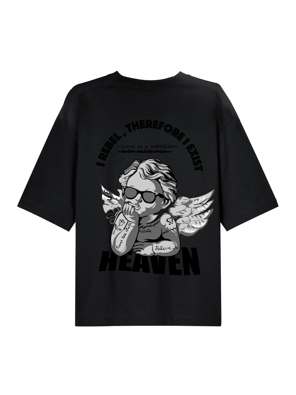 SMOKE ANGEL BLACK BACK