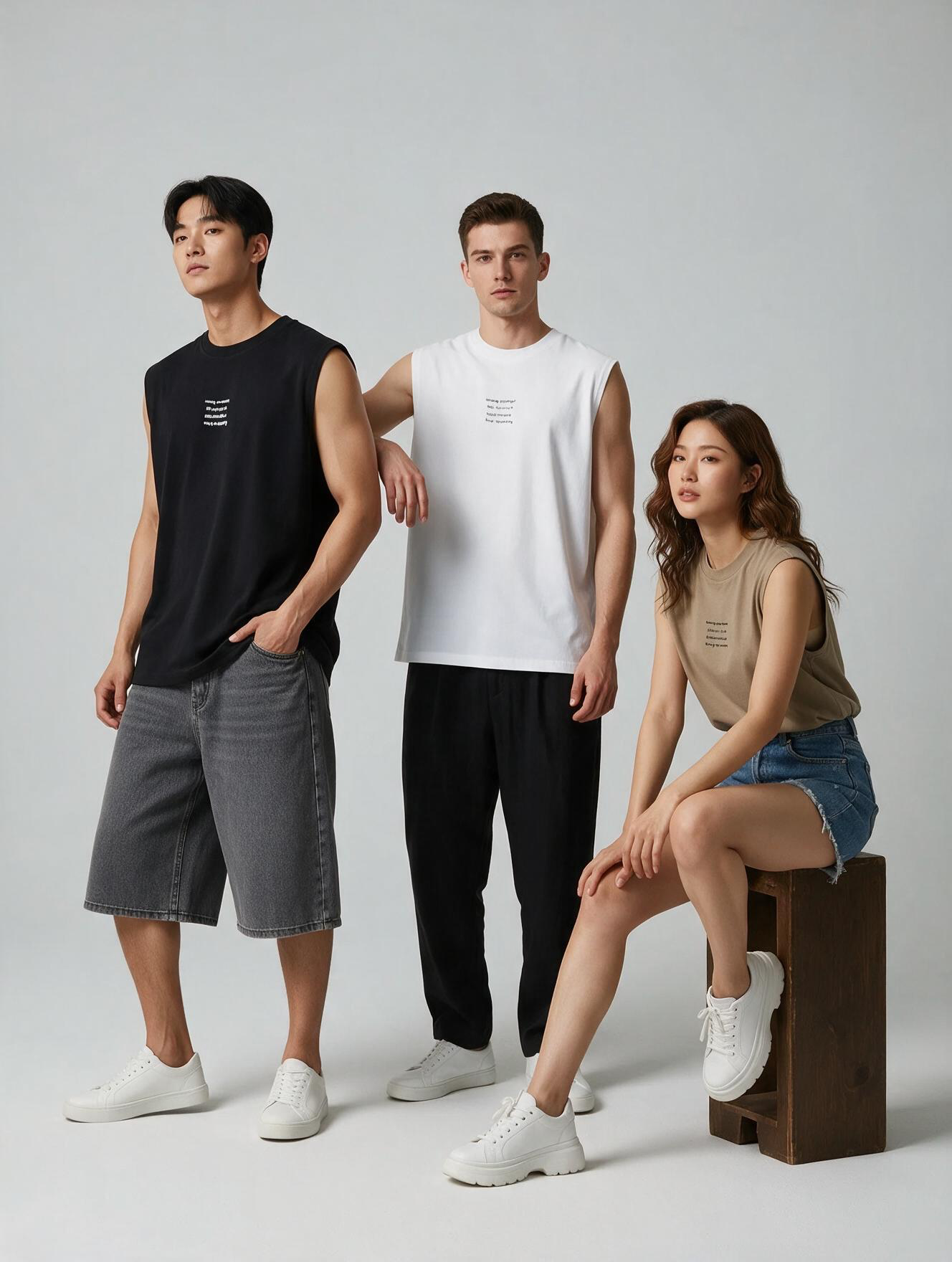 WRONG MESSAGE SINGLET TEE | POPLIN