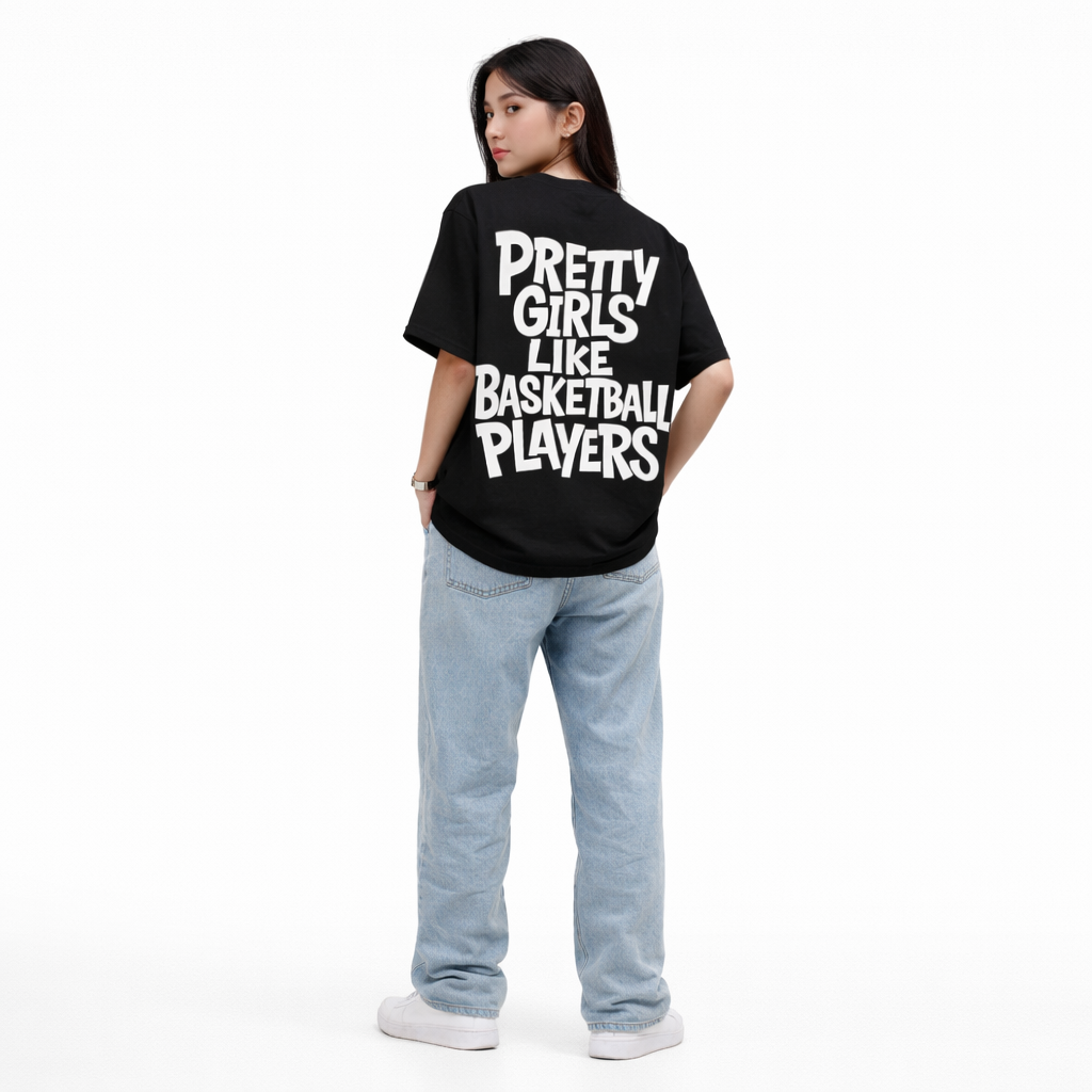 Confident look with bold fashion text