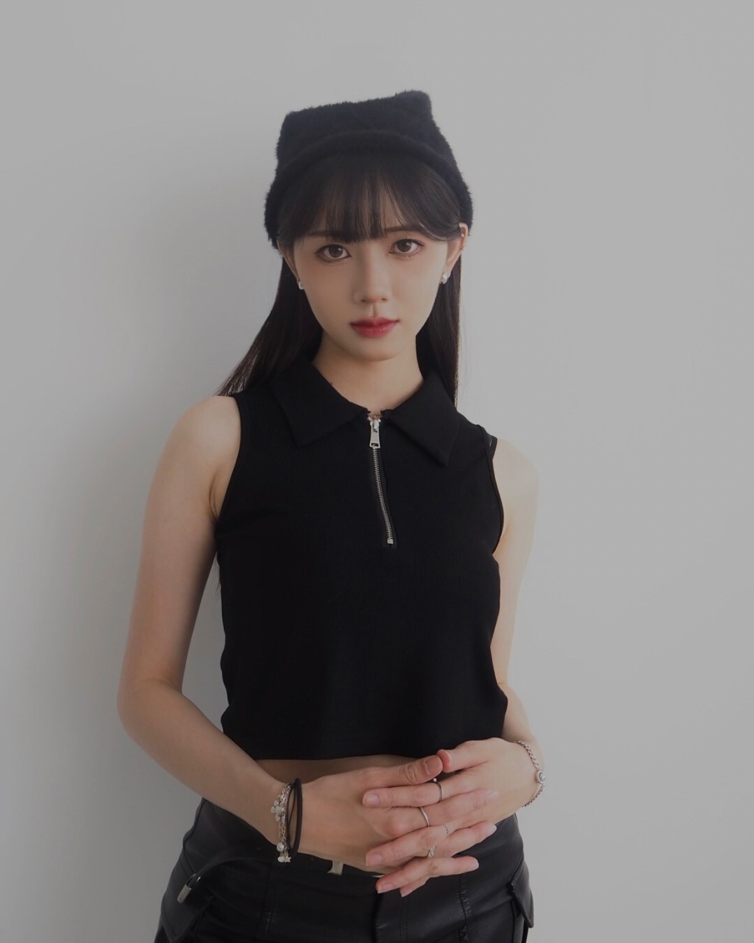T01無袖針織POLO衫 (2)