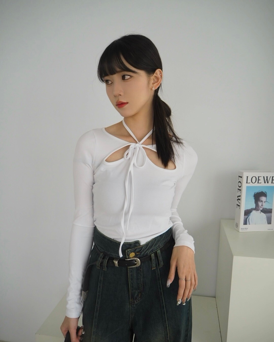 T13野蠻女友繞脖綁帶修身上衣 (41)