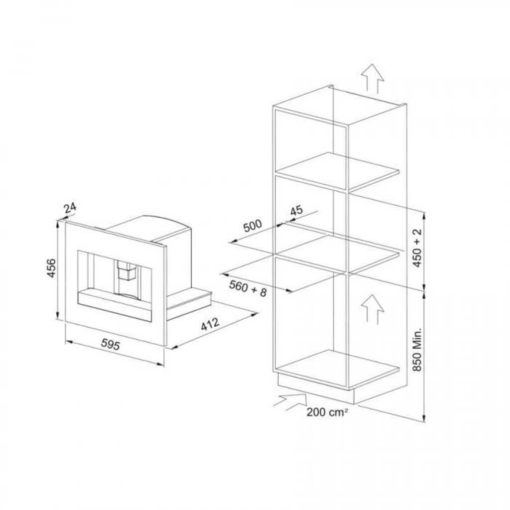 FRANKE_Coffee Machine_FMY 45 CM XS-Size Chart__700x700
