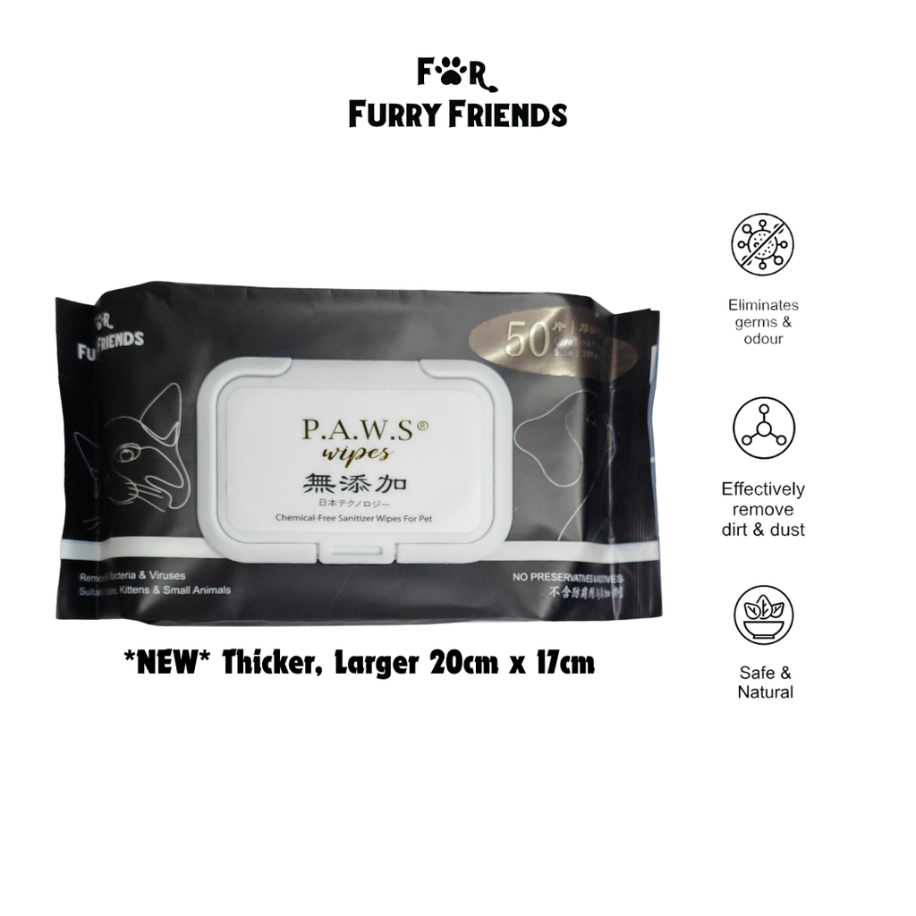 NEW P.A.W.S Wipes 50 sheets