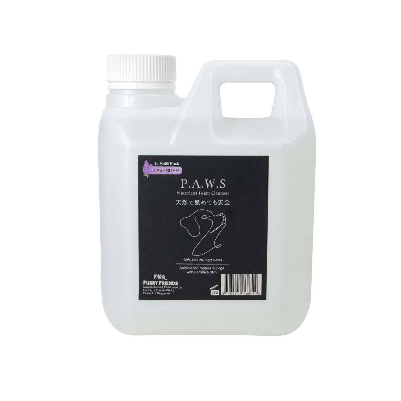 P.A.W.S Waterless Foam Cleanser 1L Refill (2)