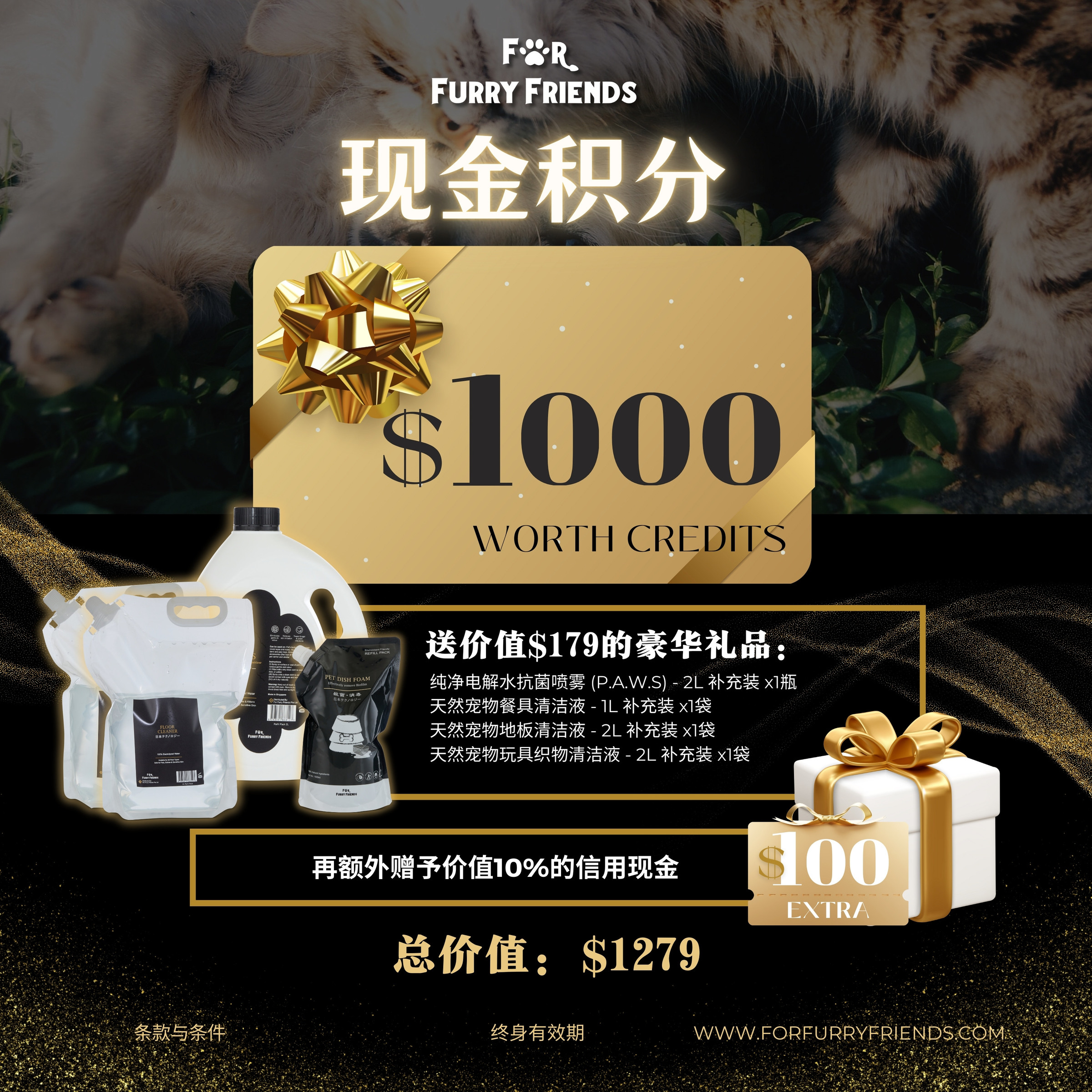 $1000 cash credit