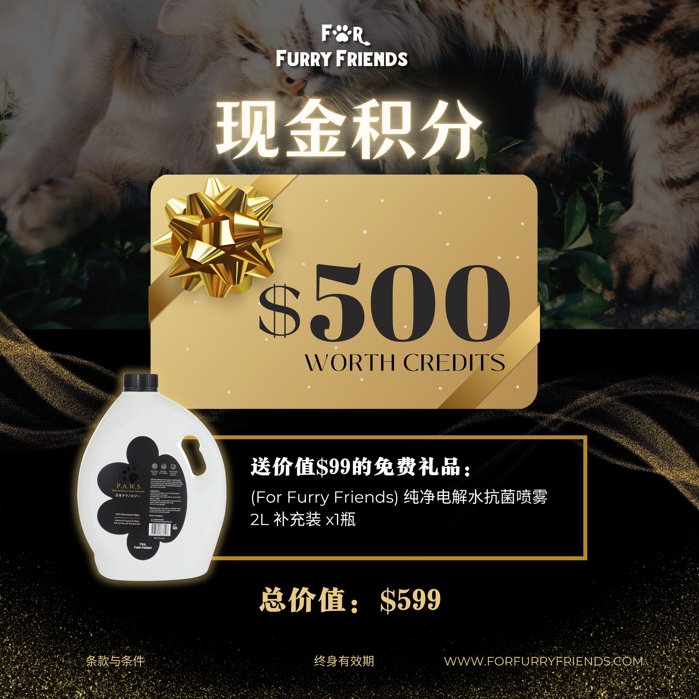 $500 cash credit