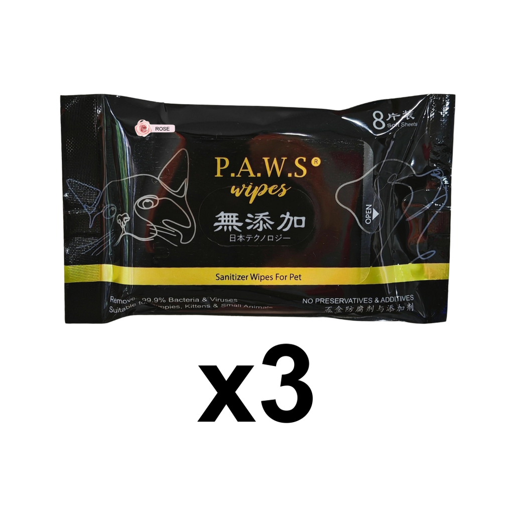 travel wipes x3 rose