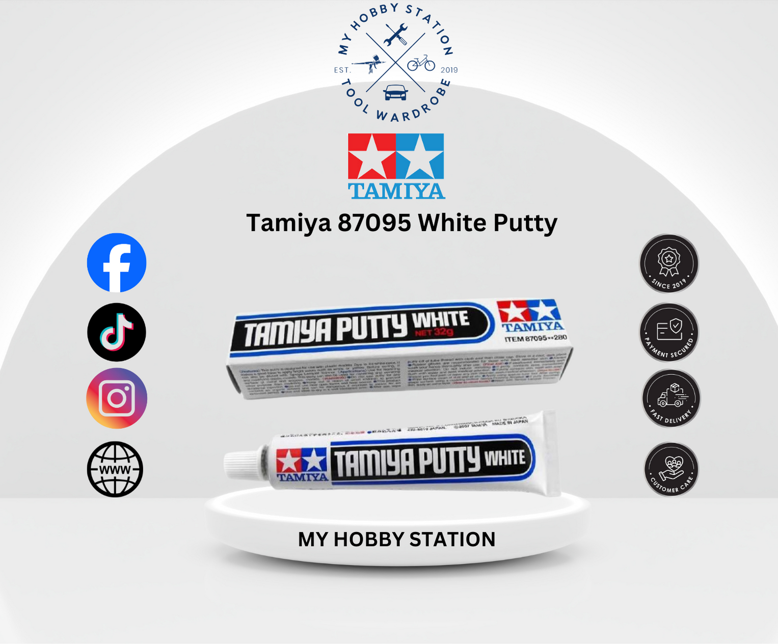 87095 Tamiya Putty white 32gr.(Tamiya Putty White) :: Primer