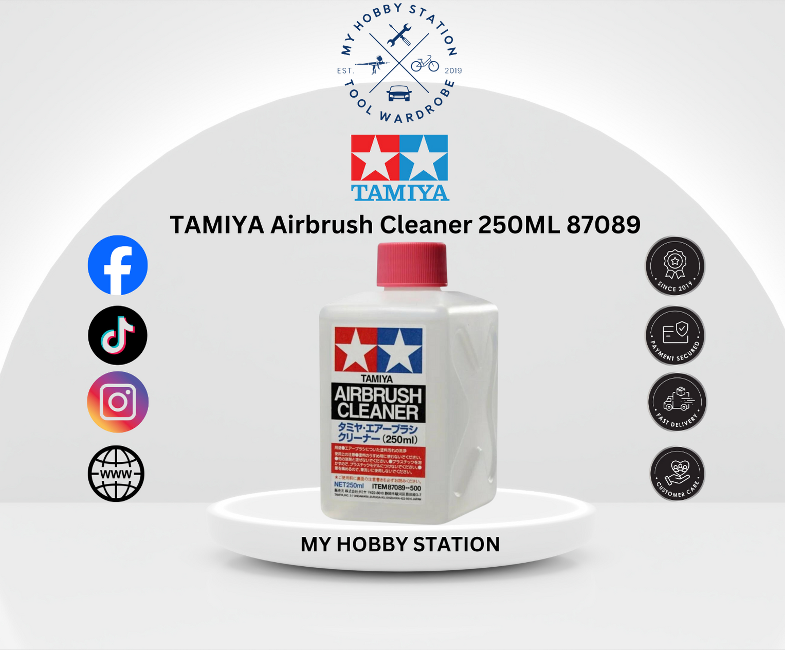 TAMIYA Airbrush Cleaner 250ML 87089 – My Hobby Station - Best