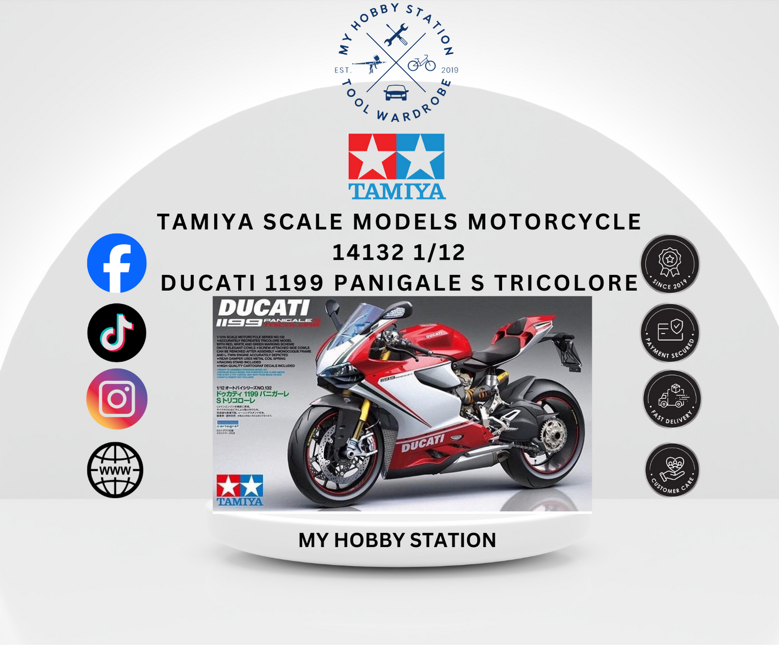 Tamiya 1/12 Motorcycle Series No.132 1/12 Ducati 1199 Tamiya 1/12 Motorcycle Series No.132 1/12 Ducati 1199