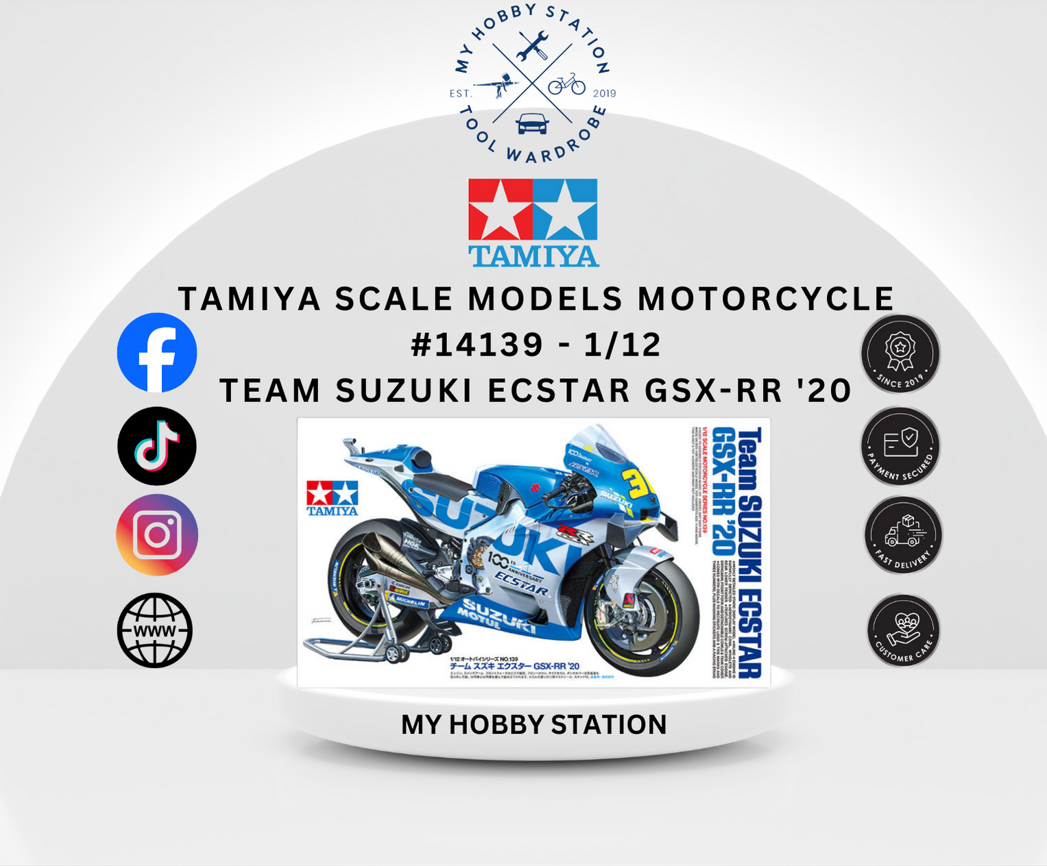 TAMIYA 1/12 旨 teamSUZUKI ECSTAR GSX-RR '20 TAMIYA 1/12 旨 teamSUZUKI ECSTAR GSX-RR '20